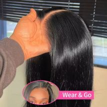 Parrucca Glueless diritta 13x6 HD 30 da 36 pollici pronta da indossare e andare 100% capelli umani per le donne Parrucche Bob frontali in pizzo HD pretagliate in vendita