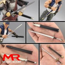 1/12 Scale Male Female Long Sword Model Soldier Alloy Scene Accessories Props Fit 6'' Soldier Action Figure Body Dolls