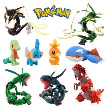 Pokemon Peluche Mega Rayquaza Plüschtier Groudon Kyogre Mudkip Torchic Treecko Anime Cartoon Gefüllte Puppe Kinder Kinder Geschenke