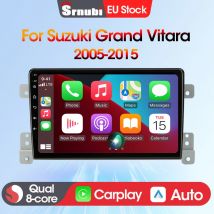 Srnubi Android Autoradio Carplay Lettore Video Multimediale Per Suzuki Grand Vitara 2005-2015 Navigazione GPS Bluetooth 2-Din Stereo