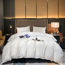 Bettbezug aus natürlicher Maulbeerseide, bequemer, einfarbiger Bettbezug für Einzelbett, Doppelbett, King-Size-Bett, weich, hautfreundlich
