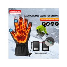 HEROBIKER Electric Heating Gloves Winter Thermal Heated Gloves  for Outdoor Skiing and Motorcycle Riding