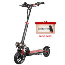 800W Powerful Electric Scooter 48V 15Ah Max Speed 50km/h 50km Range 10'' Tires Dual Shock Absorbing Folding EScooter for Adults