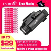 Linterna táctica Trustfire GM35 de 1350 lúmenes tipo c, luz recargable por usb, armas de autodefensa, luz de antorcha para Gl0ck Picatinny