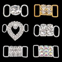 Bunte Luxus Sports chuh Dekoration Strass Schuhe Zubehör Schuh Charms DIY Mode Metall Diamant Schnürsenkel Schnallen