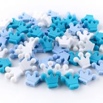 12 stücke Neue Einfarbig Krone Silikon Perlen Set Für Schmuck Machen DIY Armband Halskette Ohrringe Etc Handgemachte Accessoires