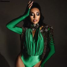 Damen Mock Roll kragen Langarm Tops Bodysuit Overall sexy aus geschnitten vorne schlanke Hemden Tops elegante Nachtclub Party Trikots