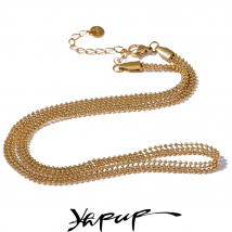 Yhpup Edelstahl-Kettenhalsband-Halskette für Damen, wasserdichter Schmuck, schicke Accessoires