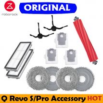 Original Roborock Qrevo s Accessories Mop HEPA Filter Side/Main Brush Dust Bag Vacuum Cleaner Spare Parts ForRoborock qrevo Pro