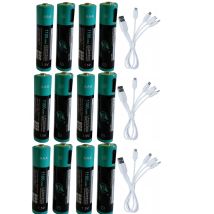 ZNTER-USB wiederauf ladbare Lithium-Polymer-Batterie mit Micro-USB-Ladekabel, 1,5 v aaa