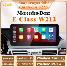 STWEI 2024 Nowe odtwarzacze multimedialne Qualcomm6225 Snapdragon680 z Androidem 13 do samochodów Mercedes Benz Klasy E W212 z funkcją CarPlay AUTO Video