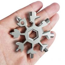 Tragbarer EDC-Multifunktions-Drehmoment-Schneeflockenschlüssel aus legiertem Stahl, sechseckig, universeller 18-in-1-Achteckenschraubendreher, Haushaltswerkzeug