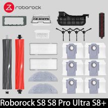Roborock S8 S8 Pro Ultra S8 + Robot Aspirapolvere Pezzi di ricambio Spazzole laterali principali Panni per mocio Filtri HEPA Sacchetti per la polvere Accessori