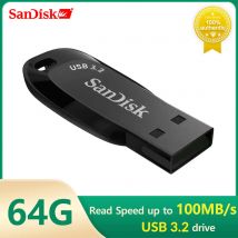 SanDisk USB 3.2 Chiavetta USB 64 GB Pen Drive Memory Stick CZ410 Preto U Disco Mini Pendrive