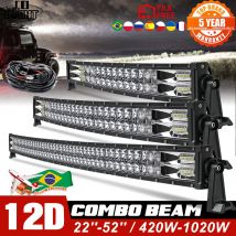 CO LIGHT 52" 12V 24V fuoristrada ha condotto il fascio combinato dell'inondazione del punto della barra luminosa 110000 Barra luminosa da lavoro a LED LM a 2 file per SUV per camion 4WD per auto