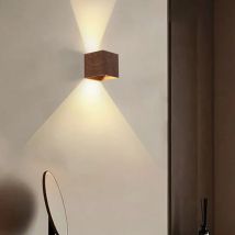 Kreative Holz LED Wand leuchte emittierende Licht Upanddown künstlerischen Hintergrund Eingänge Treppen Balkone Atmosphäre Leuchten