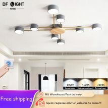 Plafoniere moderne a led lampada da soffitto per camera da letto soggiorno lampadario a sospensione lampade in legno 220V apparecchi di illuminazione per la casa