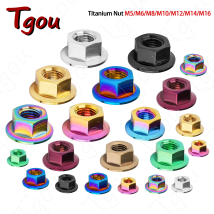 Tgou Titanmutter M5/M6/M8/M10/M12/M14/M16 Flanschmuttern Tc4 Motorradmodifikation