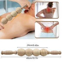 1 stücke Yoga Holz ausrüstung Massage gerät Rücken Bauch Holz Meridian Yoga Stick Rollen manuelles Massage gerät