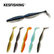 KESFISHING Fishing Lures artificial Soft Silicone Bait Spiner Shad 4 and 5 inchs the Best Bass Pike Add Fish Smell