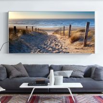 Scandinavo minimalista arte della parete estetica mare spiaggia alba poster HD di grandi dimensioni stampe casa camera da letto soggiorno decorazione