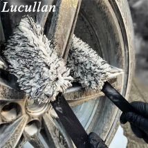 Lucullan Black Belt Rim Wheel Corner Scrubbing Towel Double Side Long Band Cleaning Pad