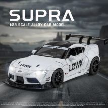 1:22 Toyota Supra Rennwagen Modell Legierung Druckguss & Spielzeug Metall Fahrzeuge Spielzeug auto Modell hohe Simulation Sound Licht Kinderspiel zeug a413