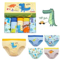 3 pezzi biancheria intima per bambini cotone bambini dinosauro mutandine del fumetto traspirante morbido ragazzi slip boxer 2-14 anni ragazzi mutandine