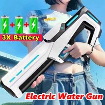 Pistole ad Acqua Elettriche per Adulti, Potenti Spruzzi Automatici, Pistole ad Acqua con Serbatoio, Giocattolo Estivo per Bambini e Ragazzi