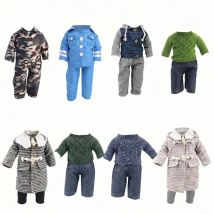 High Quality Uniform Sweater For 43cm Baby Doll Clothes Accessories And 18 Inch American Doll Girl's Toys Our Generation