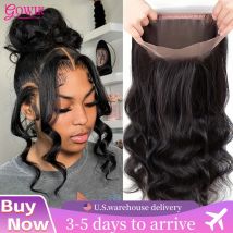 Parrucca anteriore in pizzo 360 HD Capelli umani Densità 250% Onda del corpo Parrucca frontale in pizzo trasparente Capelli pre-pizzicati Linea sottile completa Parrucche naturali