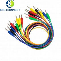 Tl412 Länge 1m hoch flexibel 16awg Silikon M-M 4mm stapelbarer Bananen stecker männlich zu männlich Test leitungen