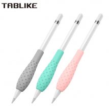 TABLIKE Silikon-Stiftgriff für Apple Pencil 1/2 Generation, Ergonomie-Federmäppchenhalter für iPad Tablet Stylus Schutzhülle