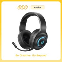 QCY Heroad V200 BH25H4GMA Cuffie da Gaming Over-Ear Bluetooth 6.0 Wireless con Driver da 50mm, Audio Surround 7.1 e Illuminazione RGB