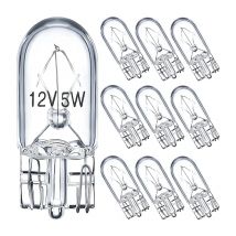 10 X szkło lampy sygnalizacyjnej T10 W5W 501 194 12 V 5 W/3 W W2.1x9.5d pojedyncza żarówka samochodowa Auto Light