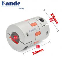 BW tre ganasce D25L30 accoppiatore alluminio prugna giunto albero flessibile connettore motore giunti flessibili CNC 5/6/6//8/10/12mm