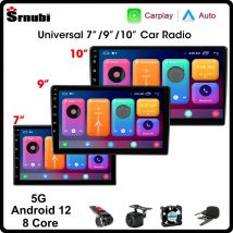 Srnubi 7 9 10'' Android 12 2 Din Auto Radio Für Toyota VW Kia Nissan Honda Lada Ford Multimedia-Player carplay Stereo 4G GPS DVD