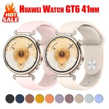 Pasek silikonowy 18 mm do Huawei Watch GT6 41 mm/GT5 GT4 41 mm, sportowy, wygodny, oddychający, opaska na nadgarstek do Huawei Watch GT5 Pro 42 mm