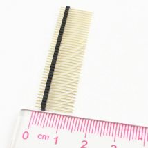 10 Stück 1,27 mm langer Stift L11/12/14 mm 1 x 40 P 1 x 50 P 2 x 50 P 0,05 Zoll gerader ein-/zweireihiger goldfarbener PCB-Stecker-Header-Streifen-Jumper