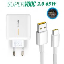 Caricabatterie rapido Supervooc 2.0 da 65 W per Oppo K9 Trova X2 X3 X5 Pro Neo Lite 5G Cavo USB Type-C