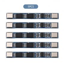 5PCS 1S 3.7V 4A Modulo scheda di protezione ricarica batteria agli ioni di litio 2MOS BMS 18650 Scheda di protezione batteria