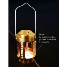 Candle Lantern Mini Bright Aluminium Alloy Brass Night Fishing Hanging Candle Lamp Outdoor Camping Angling Candle Lamp