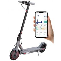AOVOPRO Adult Electric Scooter 350W Motor Maximum Speed 19 mph App-Controlled Operation 8.5-inch Wheels Foldable Design