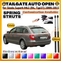 Menge (2) Kofferraumstreben mit Feder für Skoda Superb Estate Mk2 (B6, Typ3T) 2008–2015, Stoßdämpfer für Heckklappen-Kofferraumlift