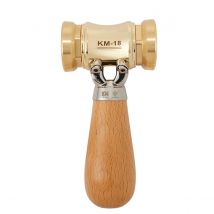 KM-18 lavorazione del legno martello scalpello in ottone con teste intercambiabili Punch Hammer strumento di formatura del metallo per artigianato fai da te arte di HONGDUI