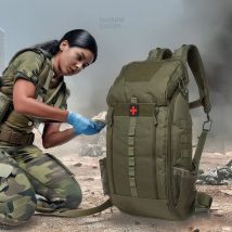 Kit di pronto soccorso Zaino medico tattico impermeabile da 40 litri Borsa di pronto soccorso per escursionismo Trekking Caccia Pesca Campeggio Sport all'aria aperta