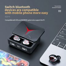 TWS M90 Bluetooth 5.3 auricolari cuffie Wireless Touch Control cuffie da gioco riduzione del rumore