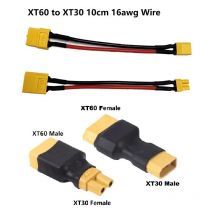 1 pz Adattatore Da XT60 a XT30 Connettore Maschio/Femmina Spina 10 CM 16AWG Cavo di Filo di Silicone per RC Caricatore Quadcopter FPV Drone