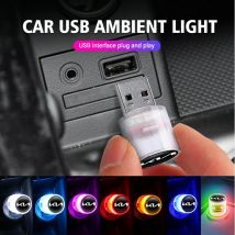 Mini USB LED Auto Luce Auto Interni Atmosfera Luce Auto Lampada Colorata Per KIA K1 Cerato Soul Venga Forte Spectra Sedona Niro
