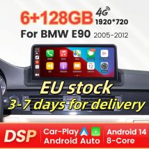 NaviFly Android 14 Auto Drahtlose CarPlay Auto Radio Für BMW E90 E91 E92 E93 2005-2012 Touchscreen multimedia Stereo Autoradio